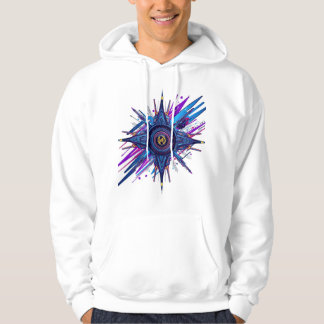 Futuristische Cyberpunk Sci-Fi Grafische Hoodie -