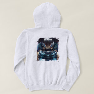 Futuristische Cybervleugel-Supercar-art Hoodie