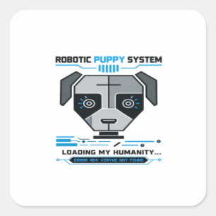 Futuristische Cyborg Robotogen Cybernetische Scien Vierkante Sticker