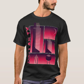 Futuristische Dallas Texas T-shirt