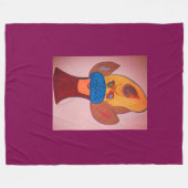 Futuristische Dieren Kunst fleece deken (Voorkant (Horizontaal))