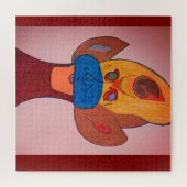 Futuristische Dieren Kunst Puzzel (Horizontaal)