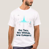 futuristische digitale horizon t-shirt (Voorkant)