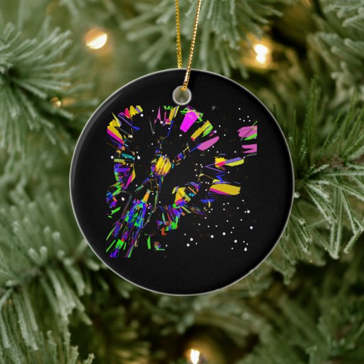 Futuristische digitale kunstcreaties keramisch ornament (Boom)