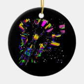 Futuristische digitale kunstcreaties keramisch ornament (Voorkant)