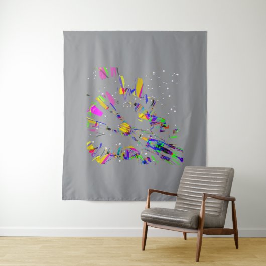 Futuristische digitale kunstcreaties wandkleed (In situ)