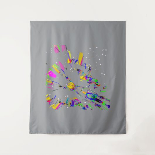 Futuristische digitale kunstcreaties wandkleed (Voorkant)