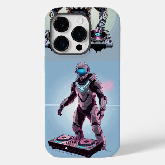 Futuristische DJ in Exosuit - Amplifying Sound Case-Mate iPhone Case (Achterkant)
