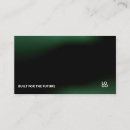 Futuristische donkere tech startup visitekaart visitekaartje