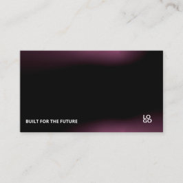 Futuristische donkere tech startup-visitekaart visitekaartje