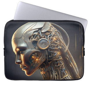 Futuristische, door AI ontworpen laptoptas Laptop Sleeve