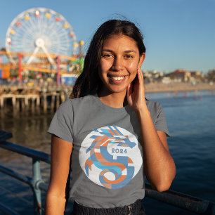 Futuristische Dragon Emblem - 2024 Chinees Nieuwja T-shirt