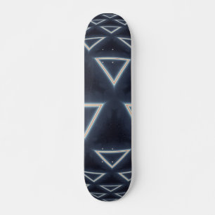 Futuristische Driehoek Bol Geometrische Kunst Persoonlijk Skateboard
