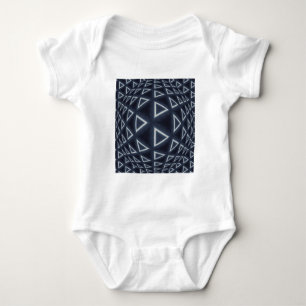 Futuristische Driehoek Bol Geometrische Kunst Romper