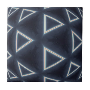 Futuristische Driehoek Bol Geometrische Kunst Tegeltje