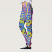 Futuristische dromen: roze pasteiachtige Leggings (Links)
