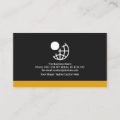 Futuristische dynamische kleurrijke verblindende c visitekaartje (Achterkant)