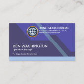 Futuristische dynamische kleurrijke verbluffende t visitekaartje (Voorkant)