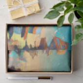 Futuristische dystopische stad, door AI gegenereer Tissuepapier (Geschenk)