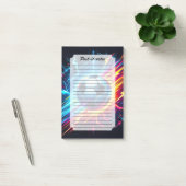 Futuristische Elektrische Voetbal Bliksem Post-it® Notes (Kantoor)