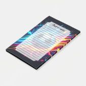 Futuristische Elektrische Voetbal Bliksem Post-it® Notes (Schuin)