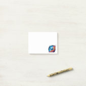 Futuristische Elektrische Voetbal Lightning Post-it® Notes (Op bureau)
