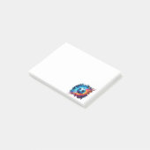 Futuristische Elektrische Voetbal Lightning Post-it® Notes (Schuin)