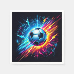 Futuristische Elektrische Voetbal Lightning Servet