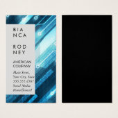 Futuristische elektronische technologie visitekaartje (Voorkant /achterkant)