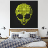 Futuristische en kosmische inrichting canvas afdruk (Insitu (Slaapkamer))