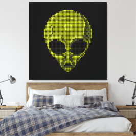 Futuristische en kosmische inrichting canvas afdruk