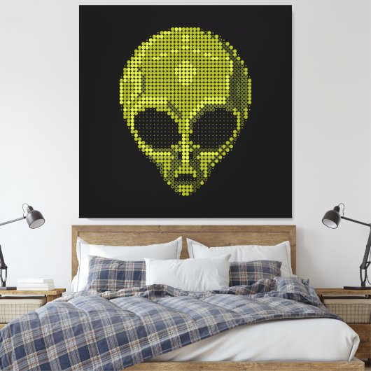 Futuristische en kosmische inrichting canvas afdruk (Insitu (Slaapkamer))