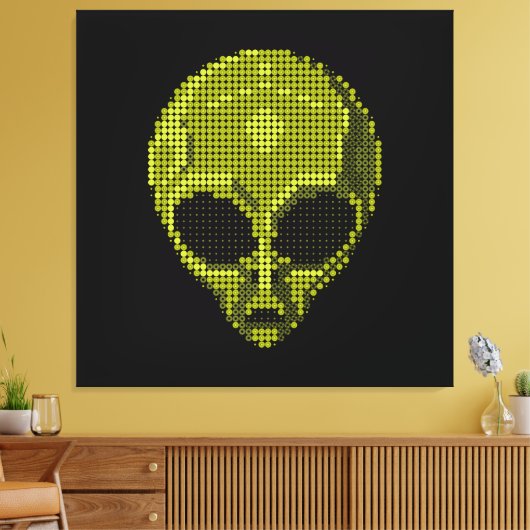 Futuristische en kosmische inrichting canvas afdruk (Insitu (Woonkamer))