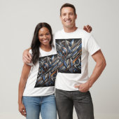 Futuristische energie: Abstracte beweging T-shirt (Unisex)