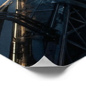 Futuristische Energiebrug Stadskunst Poster (Hoek)