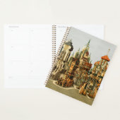 Futuristische Fantasie Stad Sci-Fi Silhouet Kunst Planner (Display)