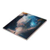 Futuristische Fantasy Castle Landscape Ceramic Teg Tegeltje (Zijkant)