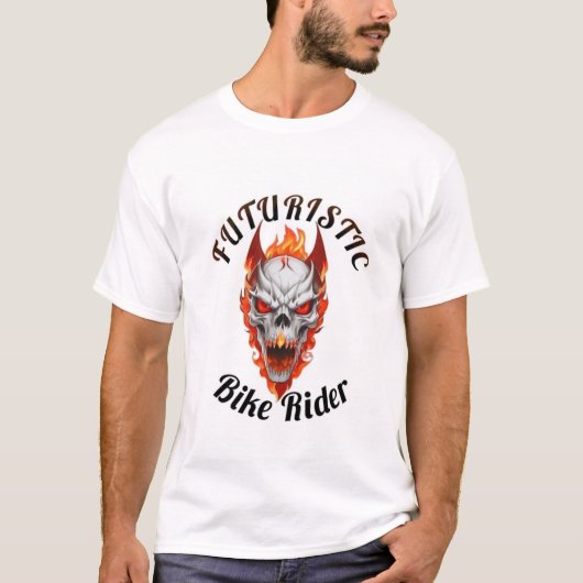 Futuristische Fietser T-shirt (Voorkant)