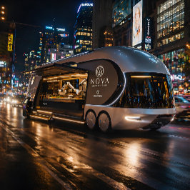 Futuristische Food Truck Luxe Concept Poster