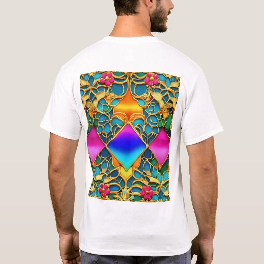 Futuristische Franse herenhuis interieur T-shirt (Achterkant)