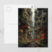 Futuristische fusie van Manhattan en Bangkok Briefkaart (Voorkant / Achterkant)