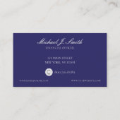 Futuristische gebouwen financieel bedrijf Visiteka Visitekaartje (Achterkant)