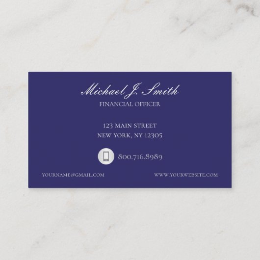 Futuristische gebouwen financieel bedrijf Visiteka Visitekaartje (Achterkant)