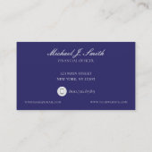 Futuristische gebouwen financieel bedrijf Visiteka Visitekaartje (Achterkant)