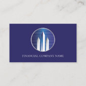 Futuristische gebouwen financieel bedrijf Visiteka Visitekaartje (Voorkant)