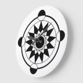 Futuristische geometrische graancirkel Mandala Grote Klok (Hoek)