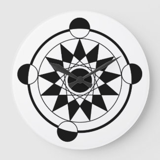 Futuristische geometrische graancirkel Mandala Grote Klok