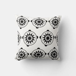 Futuristische geometrische graancirkel Mandala Kussen