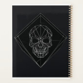 **Futuristische geometrische schedel Logo** Planner (Achterkant)