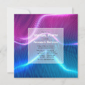 Futuristische geometrische virtuele geboortedag kaart (Voorkant)